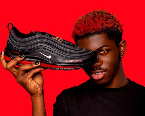 these is bloody shoes|lil nas x satanic shoes.